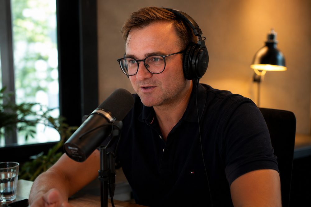 Aufnahme einer Podcast-Folge im Studio